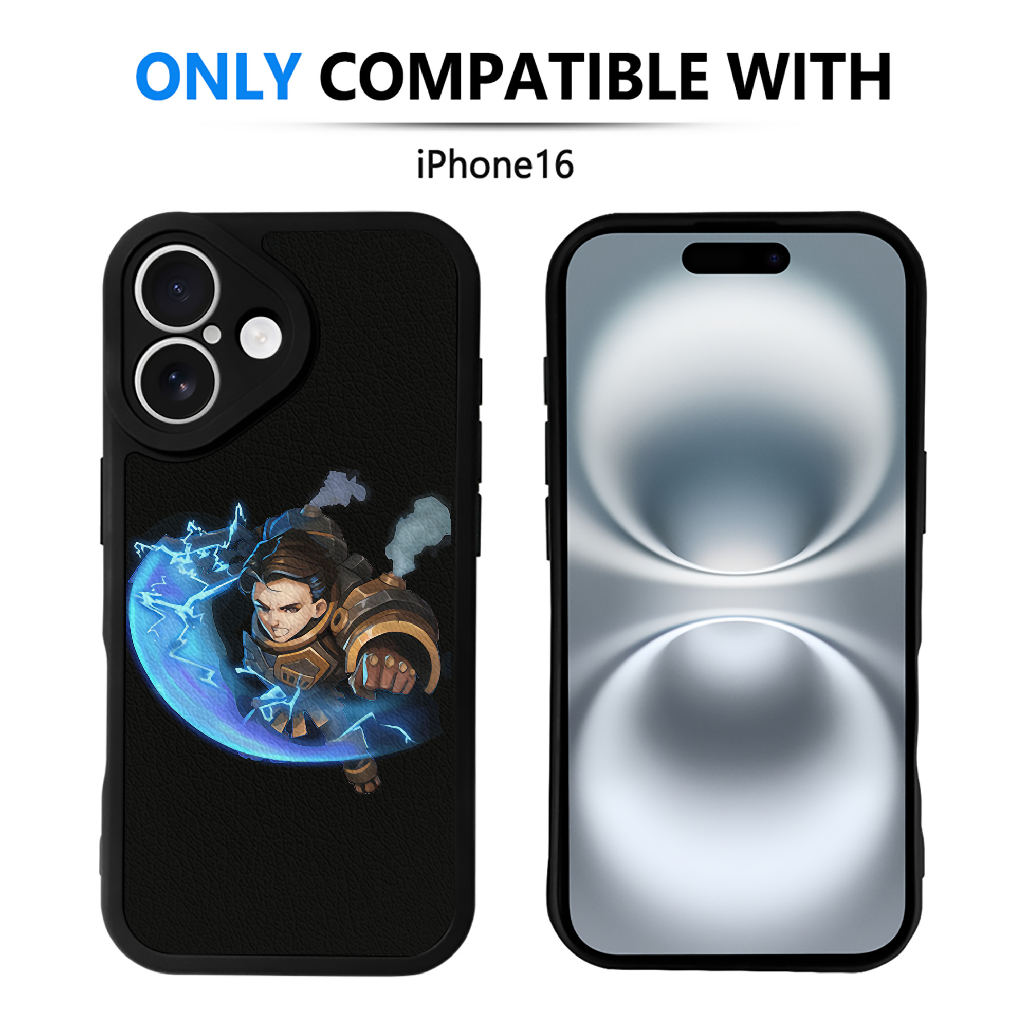 リーグ・オブ・レジェンド League of Legends LOL 【iPhone 16シリーズ対応】シリコンスマホケース（レザー調） 材質：シリコン